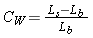 Equation defining Weber Contrast as Ls - Lb divided by Lb.