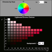 A screenshot from the Color Selection Tool.